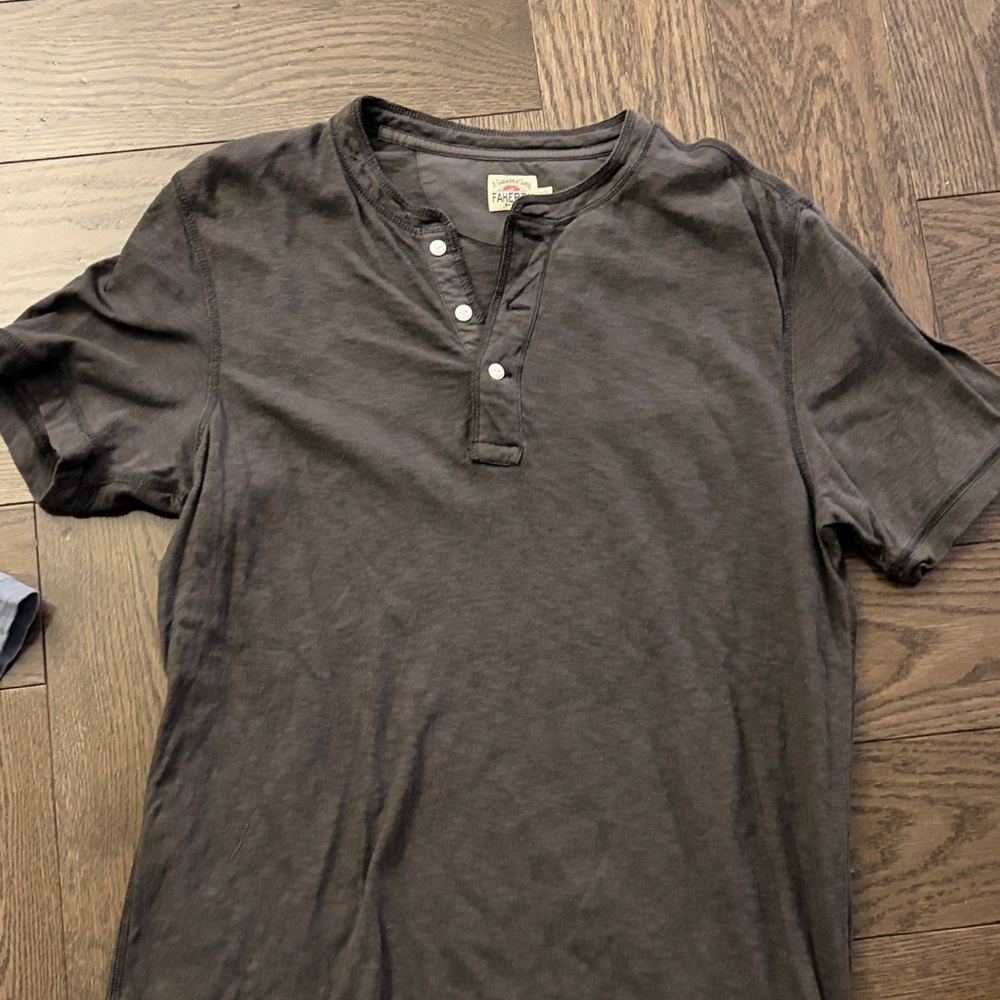 Men's Black Henley Shirt